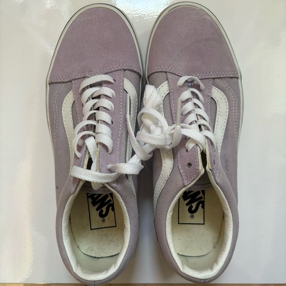 NWT Vans Women's Purple and White Sneakers